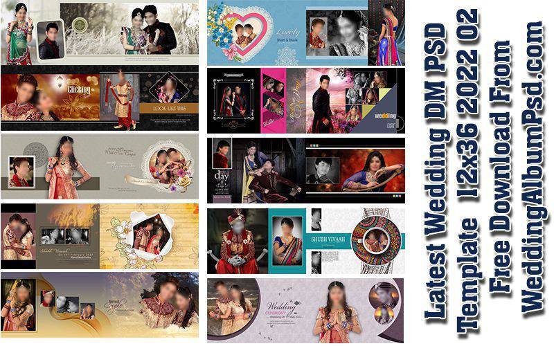 Latest Wedding DM PSD Template 12x36 2022 02 Free Download