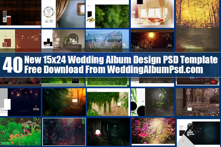 New 15x24 Album Design PSD Free Download