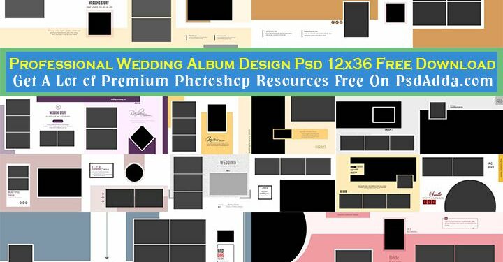 Professional Wedding Album Design Psd 12x36 Free Download 2023