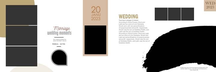 Latest 12x36 Wedding Photo Album Design Psd 2023