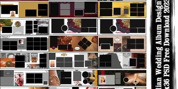 Indian Wedding Album Design 12x36 PSD Free Download 2023