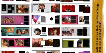 Marathi Karizma Wedding Album Design PSD Free download 12x36