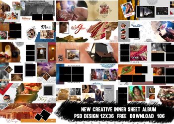 New Creative Inner Sheet Album PSD Design 12x36 Free Download 106