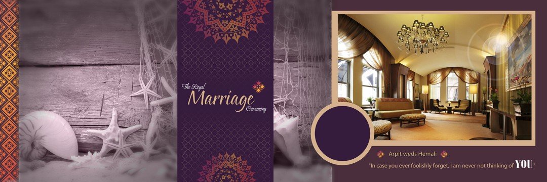 Karizma Wedding Album PSD Templates 12x36 vol 117