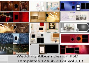 Wedding Album Design PSD Templates 12X36 2024 vol 113