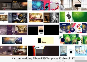 Karizma Wedding Album PSD Templates 12x36 vol 117