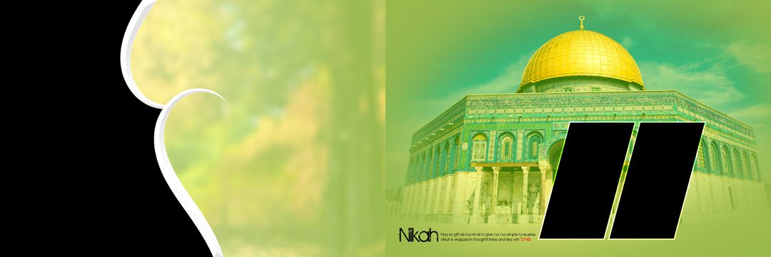 Muslim Wedding Album Design PSD Free Download 12x36  VOL 126