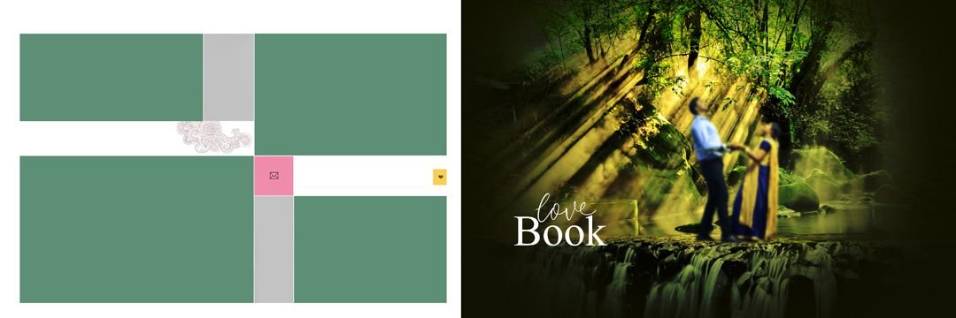 Creative & Amazing Wedding Album Design PSD Free Download 12X36 vol 121