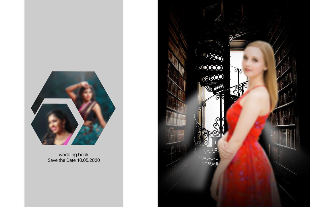 18X24 Wedding Album Design Templates Free Download Vol 127