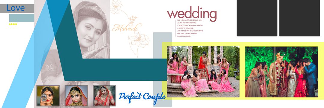 New Latest 12X36 Wedding Album PSD Design Templates Vol 160
