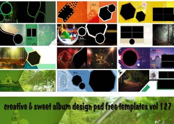 Creative & Sweet Album Design psd free templates vol 127