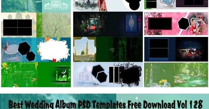 Best Wedding Album PSD Templates Free Download Vol 128