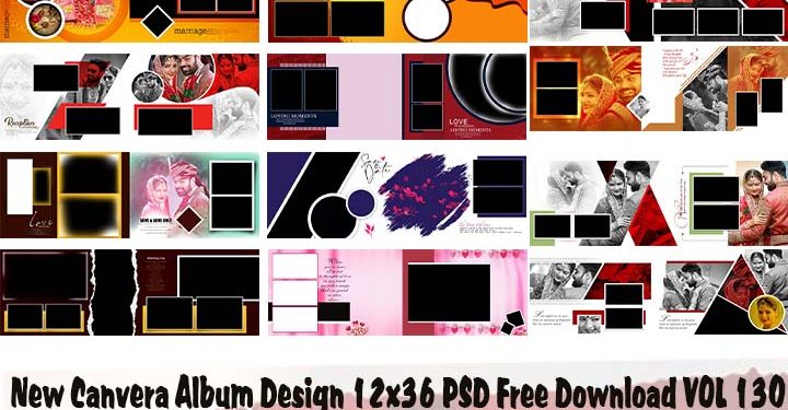 New Canvera Album Design 12x36 PSD Free Download VOL 130