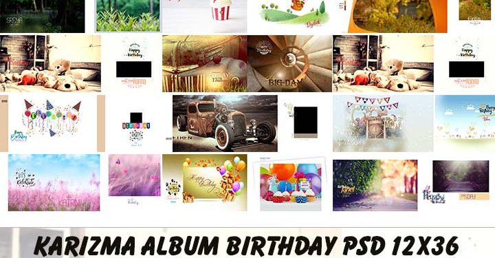 Karizma Album birthday PSD 12x36 Free Download 2024 VOL 01