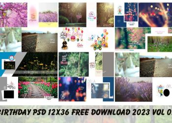 Birthday PSD 12x36 Free Download 2023 VOL 02