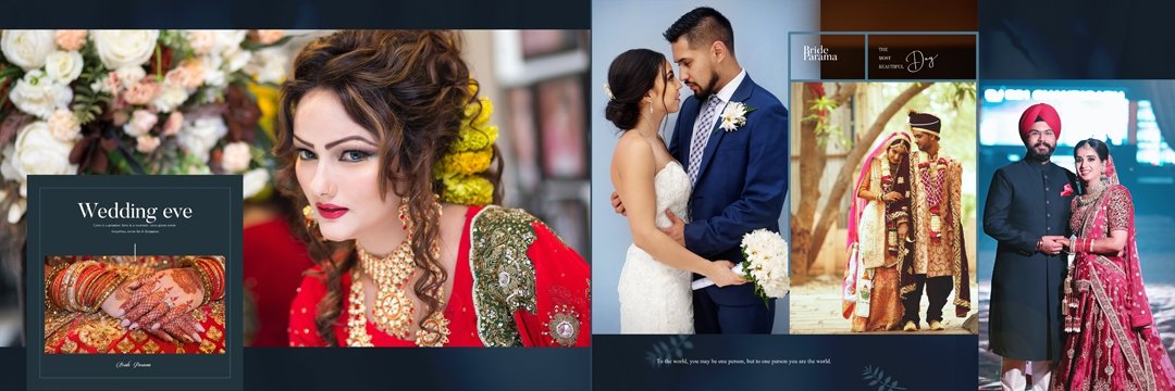 Latest Couple Album PSD Template 12×36 Vol 04