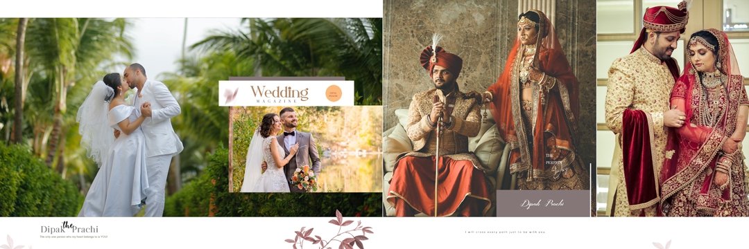 Latest Couple Album PSD Template 12×36 Vol 04