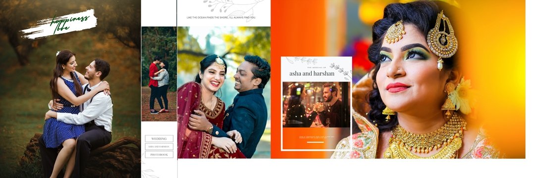 Latest Couple Album PSD Template 12×36 Vol 04