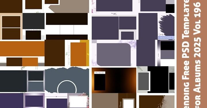 Trending Free PSD Templates for Albums 2025 Vol 196